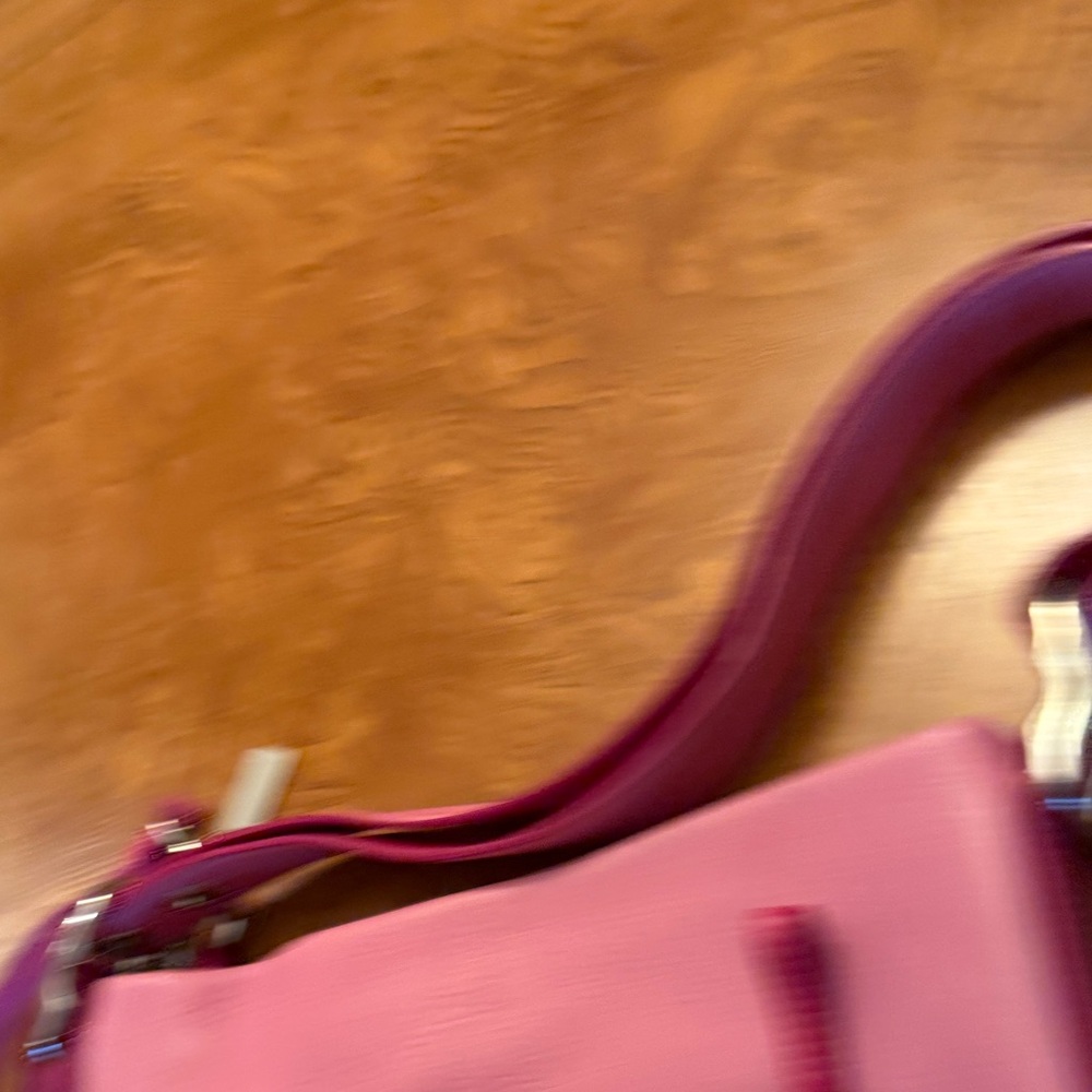 Coach Soft Pink Pebbled Leather Shoulder Bag with Tassel Accent - Picture 6 of 12